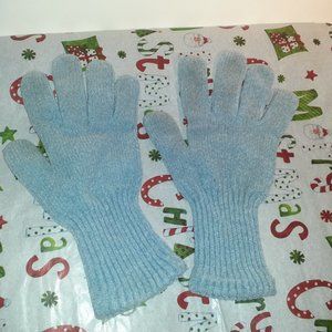 Light Blue Gloves Cloth Woven